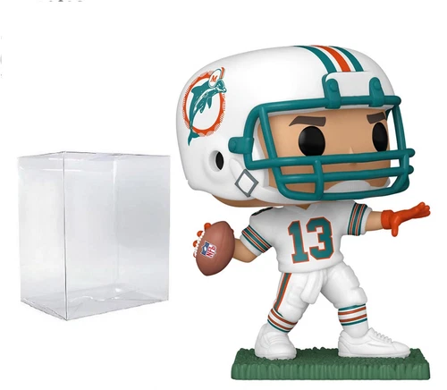 Funko Pop! NFL Miami Dolphins: Dan Marino Vinyl Figure  #215 + Ecotek Protector