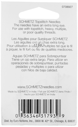 Steppstichmaschinennadel - Größe 90/14 5/Pkg, silber - Bild 2 von 2