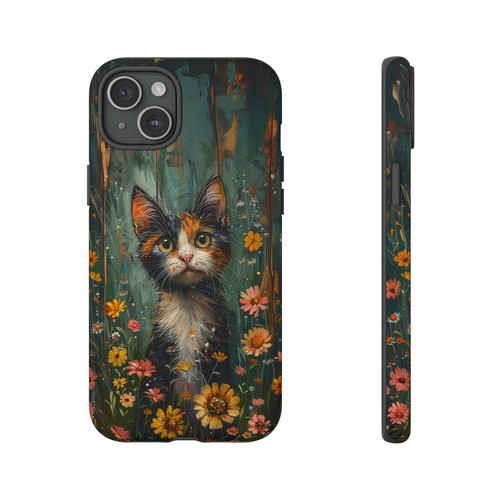 For iPhone | Samsung Galaxy | Pixel Phone Case - Calico Cat Flowers Pastel - 第 49/256 張圖片
