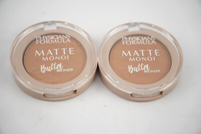 NWOB 2pc Set Physician's Formula Matte Monoi Butter Bronzer 0.12 Oz ea