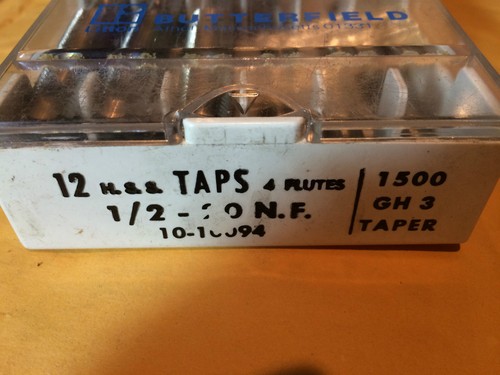 USA Made 4 Flute #1/2-20 N.F. Gerader Handhahn HS GH3 Butterfield 10-10094 - Bild 2 von 4