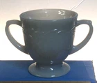 FIRE-KING GRAY LAUREL SUGAR BOWL
