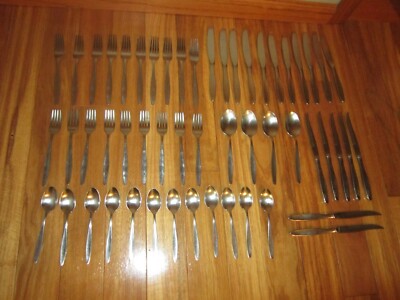 EASTERLING CHANDELLE STAINLESS STEEL TUSCAN WARE FLATWARE 53 PIECES #T29