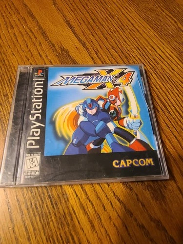 Mega Man X4 (PlayStation, PS1) *Complete CIB - Black Label - Tested* S1