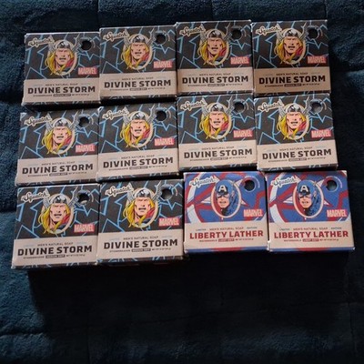 LOT OF 12 Dr. Squatch Natural Soap Divine Storm Bar Medium Grit 5 oz MARVEL THOR