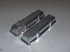Keystone Small Block Chevy Cast Heavy Chrome Racing Tall Valve Covers Pair Kvc-l