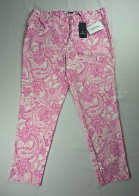 PETER HAHN Slim Fit-Hose knöchellang, elastischer Bund, Pink Rosa, Größe 44