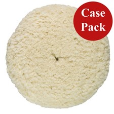 Presta Rotary Wool Buffing Pad - White Heavy Cut - Case of 12  810176CASE 