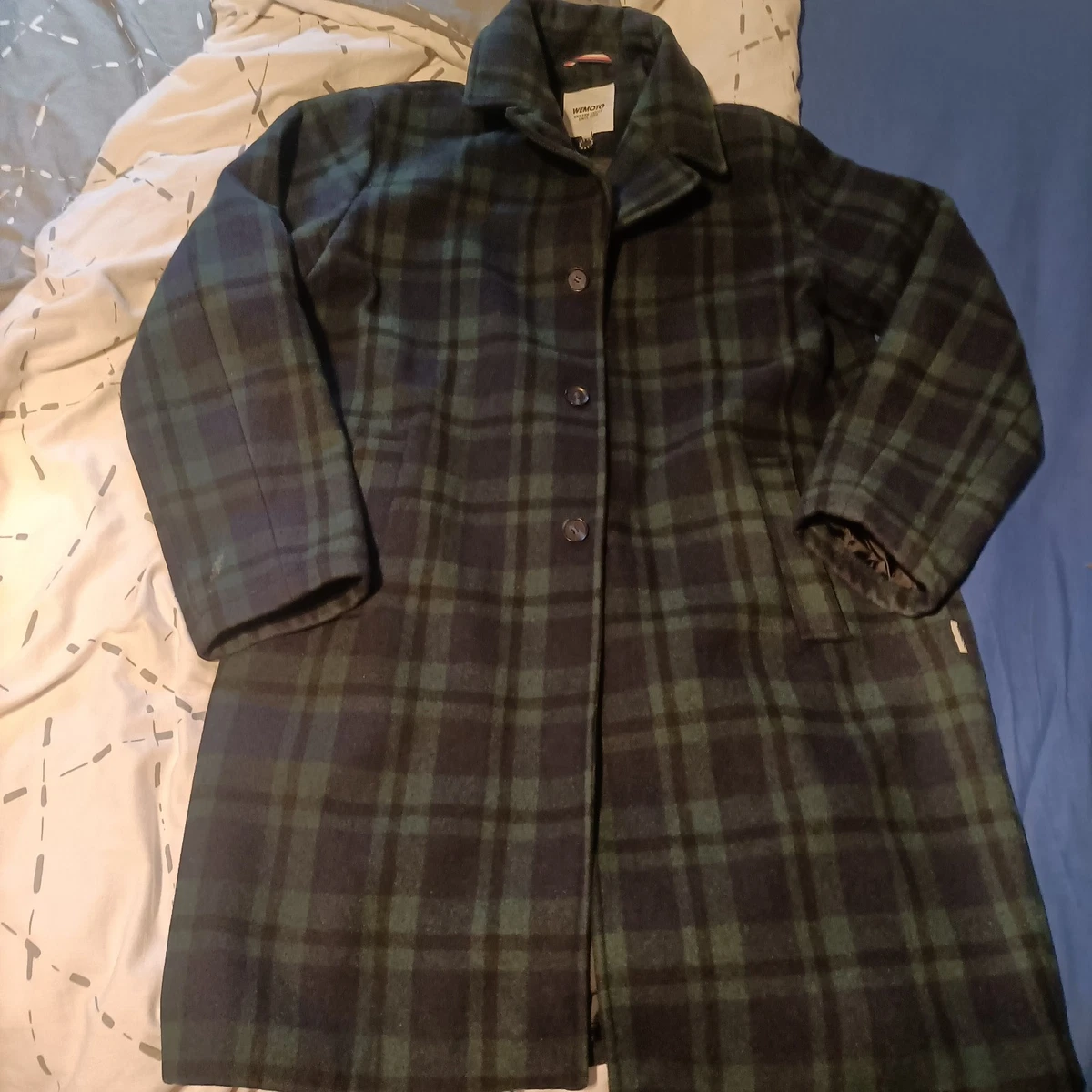 Manteau Balmacaan Wemoto - Taille XL - Tweed Vintage - Style Années 90 Bohème