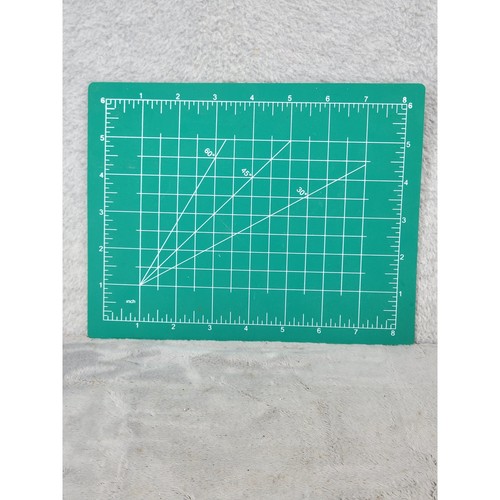 Greenbrier International Green Cutting Mat 9x7 Inch Crafting Grid Tool