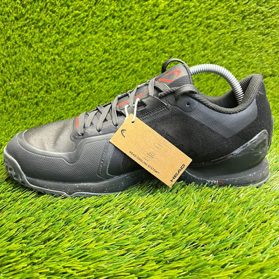 Tênis de corrida Head Sprint Pro 3.5 masculino tamanho 8.5 preto atlético - Imagem 2 de 4