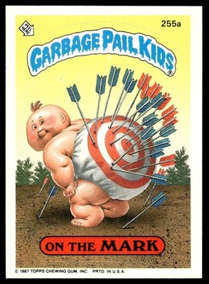 Garbage Pail Kids Topps Series 7 #255a On the Mark