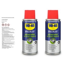 WD-40 SPECIALIST 2x 100 ml KONTAKTSPRAY KONTAKTREINIGER ELEKTRONIKSPRAY 50169297