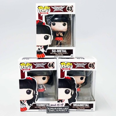 FUNKO POP! ROCKS BABYMETAL SU #43 YUI #44 MOA #45 3er-Set Vinylfiguren NEU
