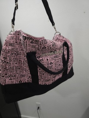 Victoria s Secret Pink Angel Tote Bag Pink & Black Weekender Limited Love Tote
