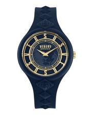Versus Versace Womens  Blue 39mm Strap Fashion Watch