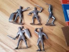 1964 Marx Knights 6" Set of 5 Vintage Six Inch
