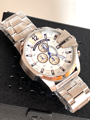 Diesel Men's DZ4477 Mega Chief Stainless Steel Chronograph Watch