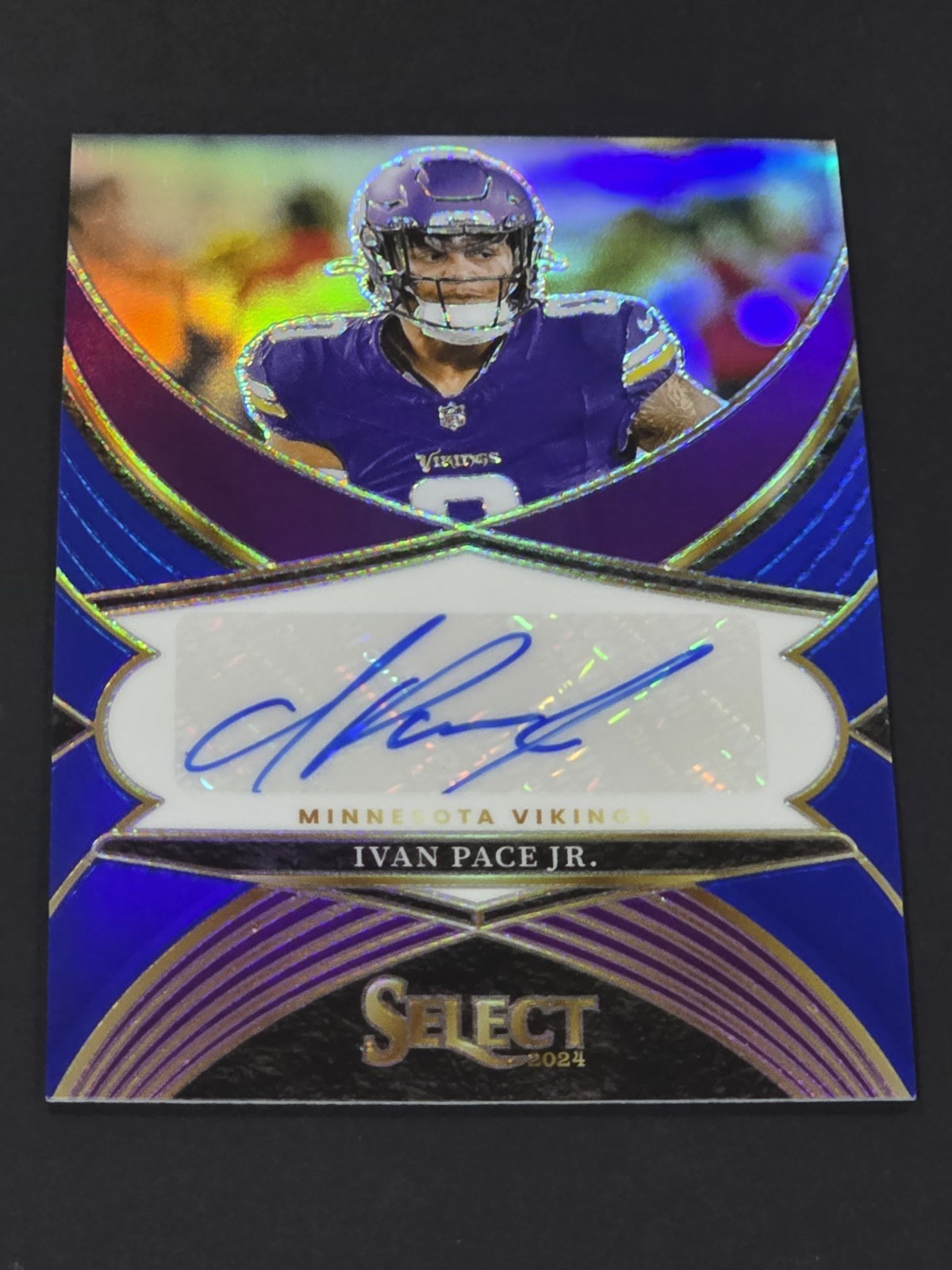 2024 Panini Select - Select Signatures Ivan Pace Jr. Blue Prizm /99 (AU)