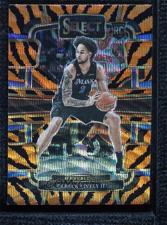 2023-24 Panini Select Concourse Tiger Stripes Prizm Dereck Lively II #76 12cb