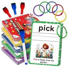 Sight Words Flash Cards Kindergarten, 3.4 inches x 4.7 x 0.1