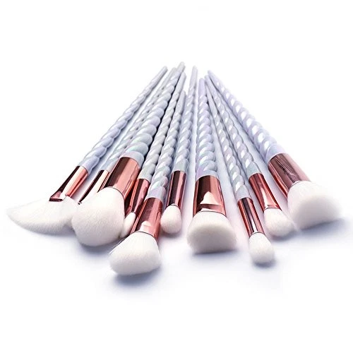 LA SANTE 10 PIECE FASCINATING UNICORN MAKEUP BRUSH SET - WHITE Foto 4 de 4