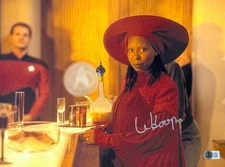 Whoopi Goldberg Signed 11x14 Photo Star Trek Generations Autograph Beckett