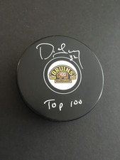 DON SWEENEY AUTOGRAPHED  BOSTON BRUINS CENTENNIAL PUCK W/ 