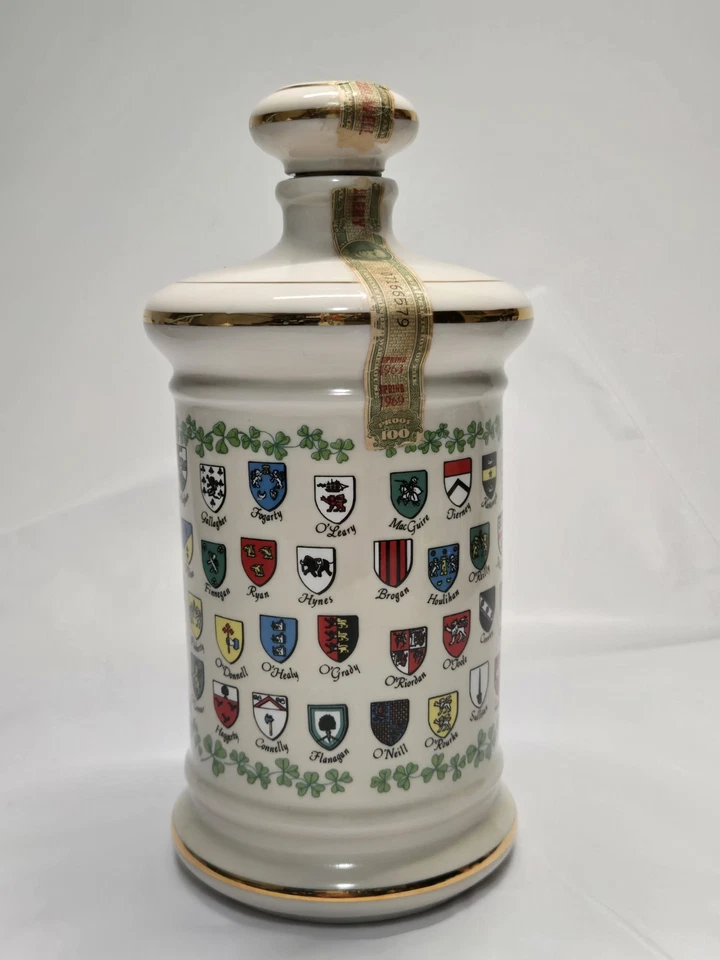 Old Fitzgerald Whiskey Decanter – EMERALD ISLE 1969 ~ 9" Tall ~ Empty - Image 3 of 4