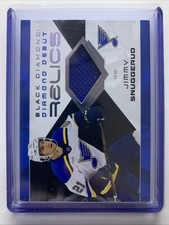2025-26 Upper Deck Black Diamond Jimmy Snuggerud Diamond Debut Relics Jersey