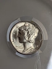 1940 Mercury SILVER Dime 10c CAC MS67 FB  Gem BU Full Bands Witterbrick (666