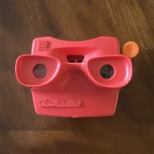 View-Master 3D Red Toy Viewer with Orange Lever Classic Stereoscopic Viewer