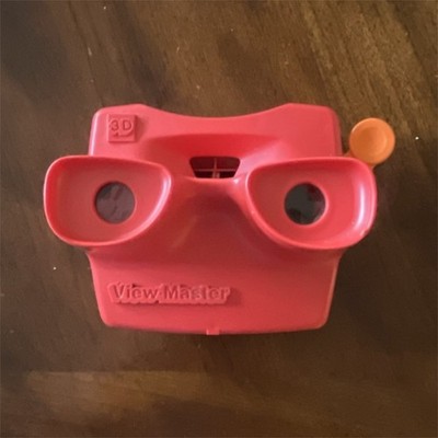 View-Master 3D Red Toy Viewer with Orange Lever Classic Stereoscopic Viewer