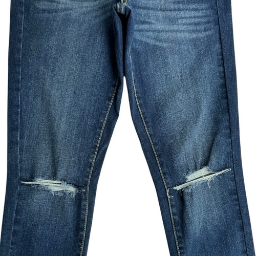 MOSSIMO Womens 2 26 Mid Rise Skinny Power Stretch Jeans Denim Distressed NWOT - Picture 4 of 15