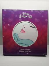 Disney Princess 2 pc Satin Pillowcase Set - You Choose -Cinderella or Snow White