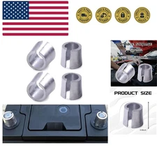 2 Pairs Battery Post Terminal Shims, Car Battery Negative Battery Terminal Ad...