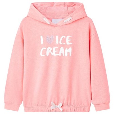 Children's light pink hoodie, size 104; Children's light pink hoodie, size 116;