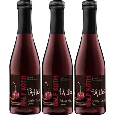 Palio Schoko Kirsch Secco Piccolo 3x 0,2l Schwarzwälder Kirsch Art Dessertwein