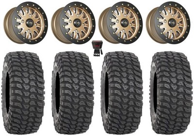 Pro Armor Halo Bdlk 15'' Wheels Br 33'' XCR350 Tires Can-Am Defender