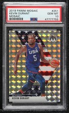 2019 Panini Mosaic USA Basketball Silver Prizm Kevin Durant PSA 10 GEM MT 03rx
