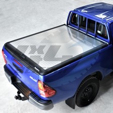 Toyota Hilux Extra Cab 2016- Chequer Plate Lift-Up Lid (Ladder Rack Options)