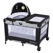 Baby Trend Nursery Den Playard w/ Snooze Pod, Flip Changer, Hidden Jungle Trio