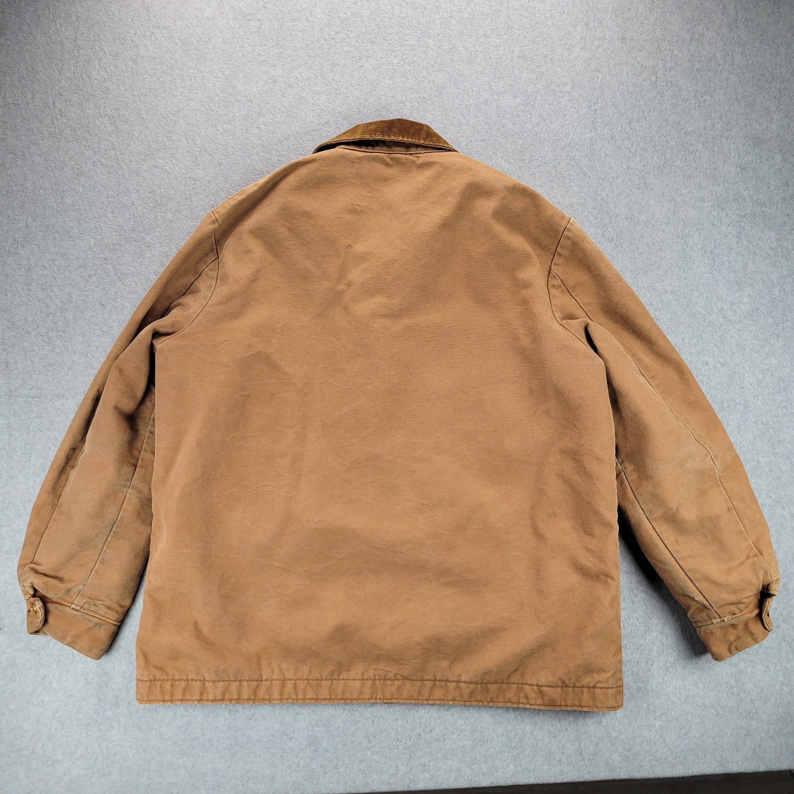 VTG Blue Bell Brown Tan Canvas Blanket Lined Chore Jacket Size 46 Detroit