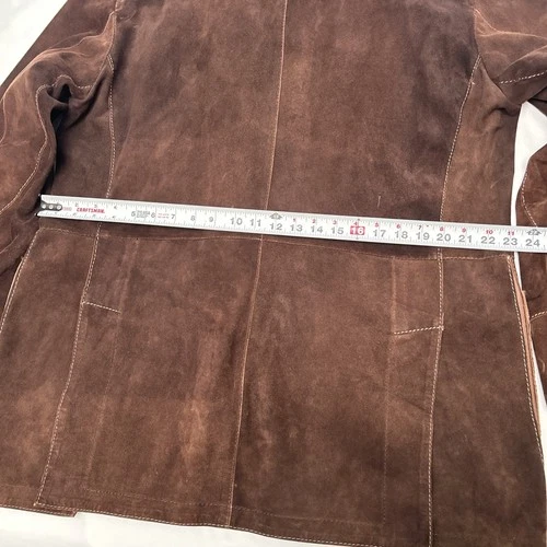 GIMO'S MENSWEAR Suede XL Jacket Brown Leather Utility Safari Field Blazer Italy image 18