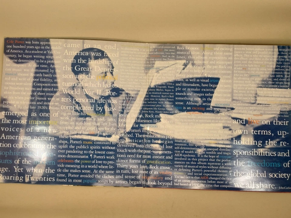 Red Hot + Blue – A Tribute To Cole Porter 1990 UK 2×LP Vinyl Gatefold CHR1799 - Image 2 of 4