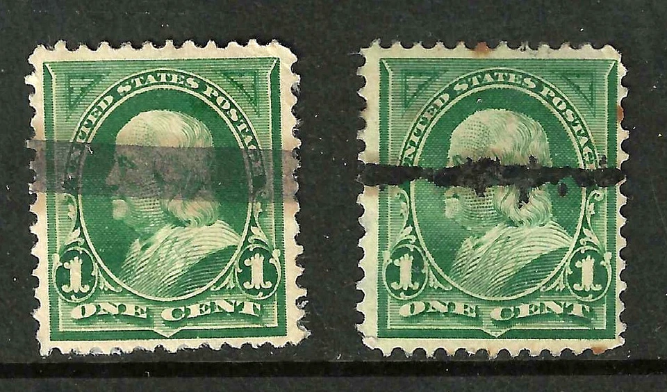 Collection Silent Precancels Franklin 1 Cent Sc #279 Bureaus 1894-1895 US 26B26 - Image 2 of 3