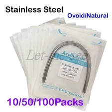 Dental Orthodontic Arch Wire NiTi Stainless Steel Ovoid/Natural Round Wires