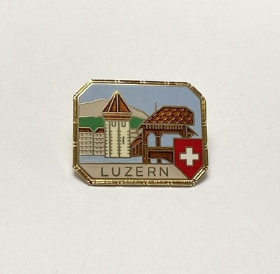 Vintage Luzern Switzerland Enamel Pin
