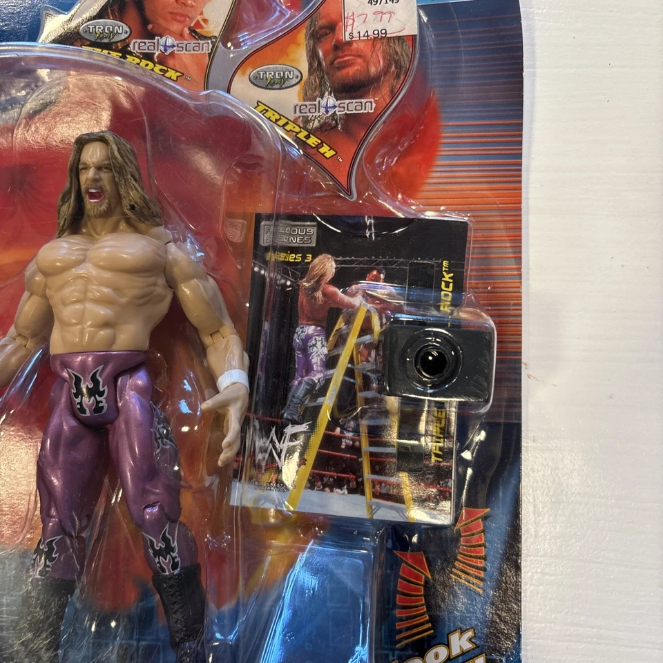 2001 WWF WWE Sunday Night Heat Famous Scenes Serie 3 The Rock HHH Triple H Foto 3 de 4