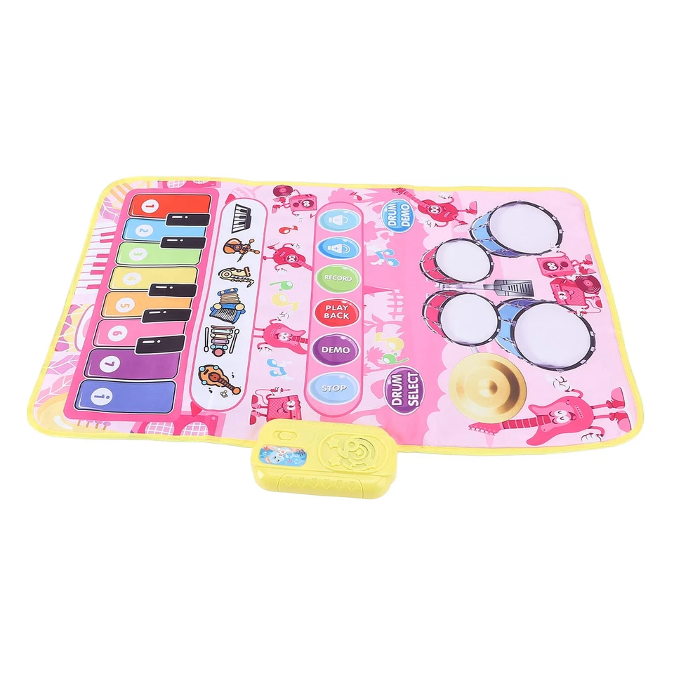 Piano Music Mat Floor Keyboard Dance Mat Playmat Carpet Supply(Pink) Spare - Image 2 of 4